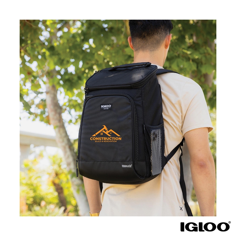 Igloo® MaxCold® Evergreen 24-Can RPET Backpack 24