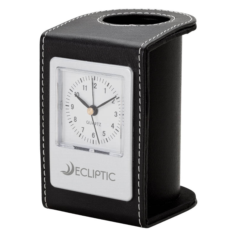 Alba Desk Clock & Pen Cup 6