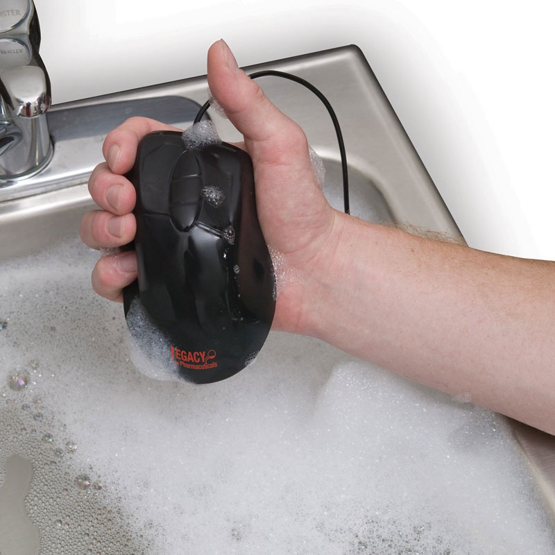 Seal Shield™ Mouse Black Antimicrobial-Washable Mouse