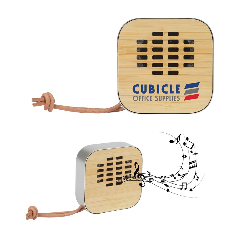 Asher 3W Recycled Aluminum / Bamboo Wireless Speaker 16