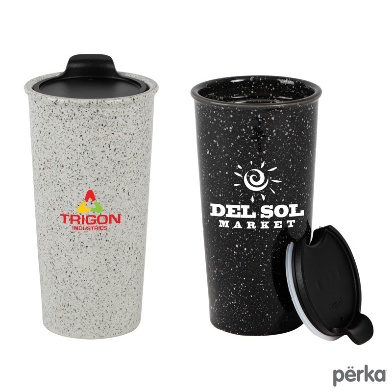 Perka® Salento 14 oz. Double Wall Ceramic Tumbler 19