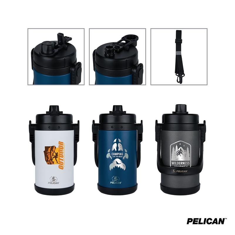 Pelican Dayventure™ 68 oz. / Half Gallon Recycled Double Wall Stainless Steel Travel Jug — view 1 of 6