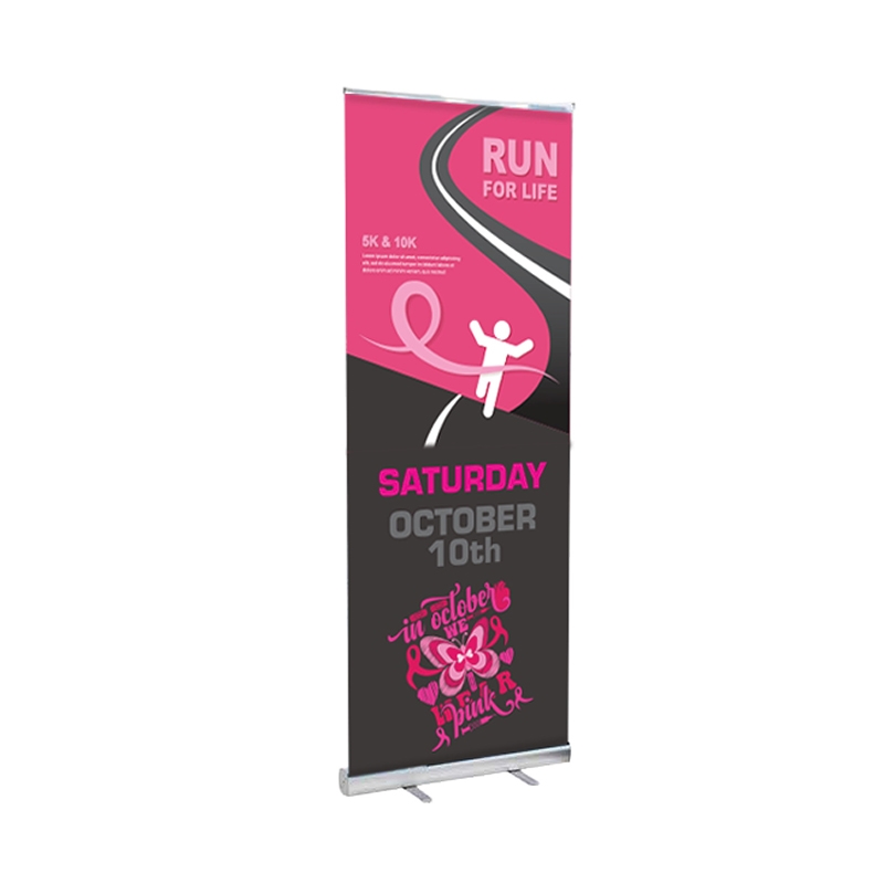 DisplaySplash 31 ½" W x 78 ¾" H  Roll-Up Fabric Banner