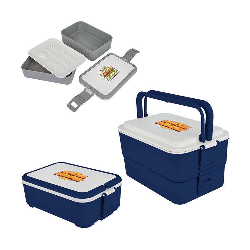 Wesley Recycled PP Bento / Lunch Box Set — view 1 of 6