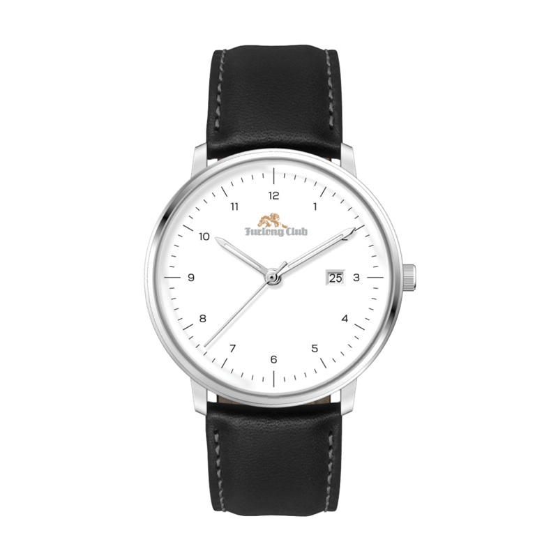 39MM SS  SILVER CASE, 3-HAND MVT, DTE
