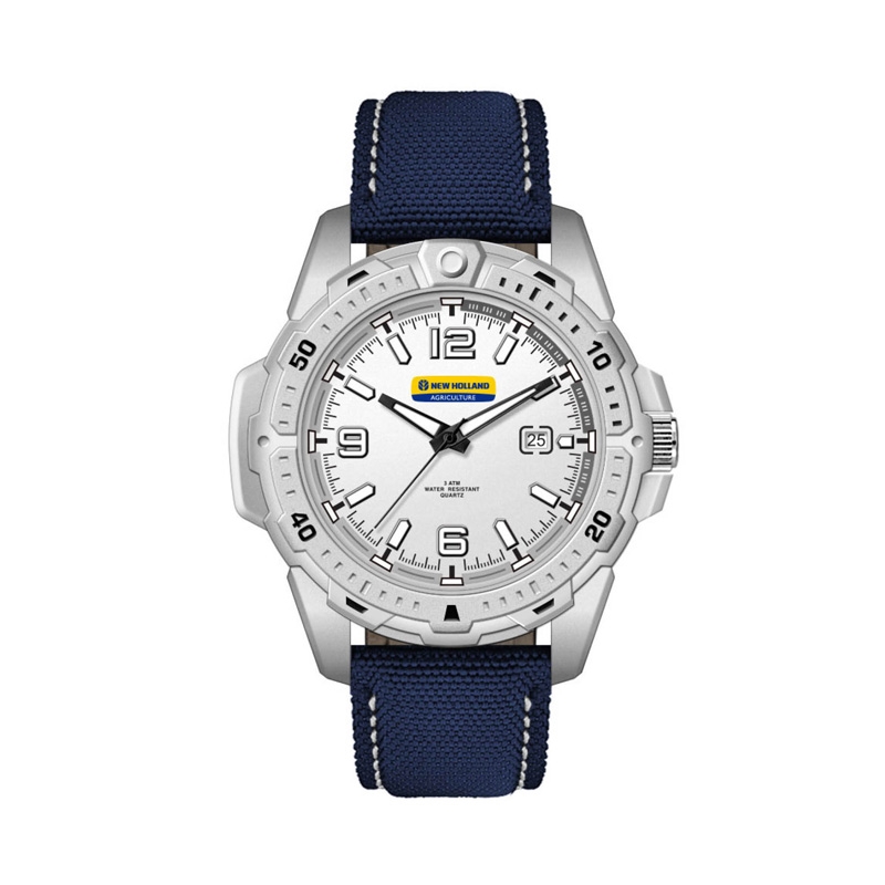 45MM, SILVER METAL CASE, 3-HAND MVT, DTE