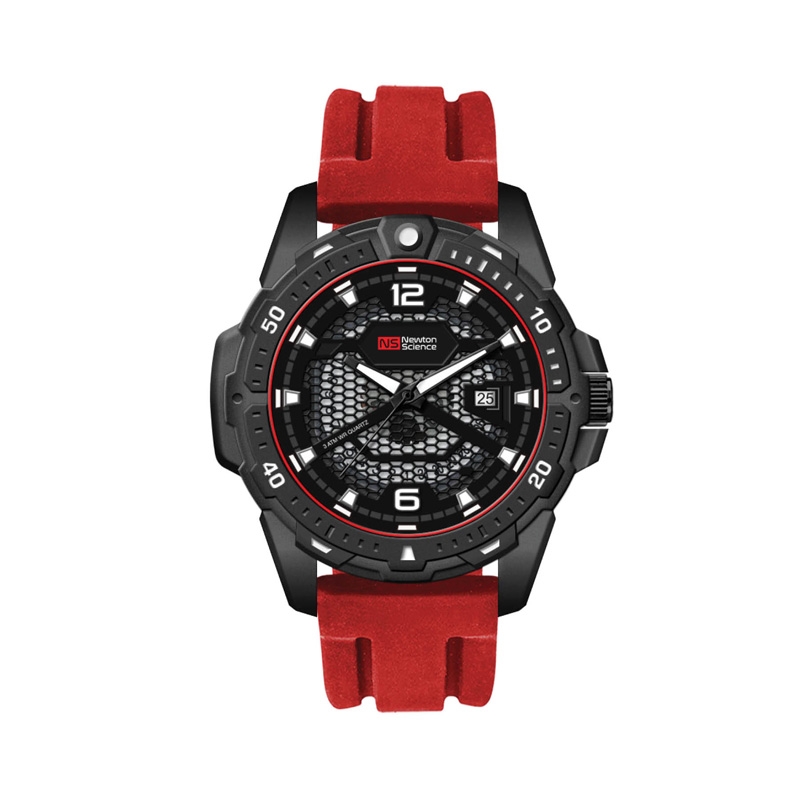 45MM, BLACK METAL CASE, 3-HAND MVT, DTE