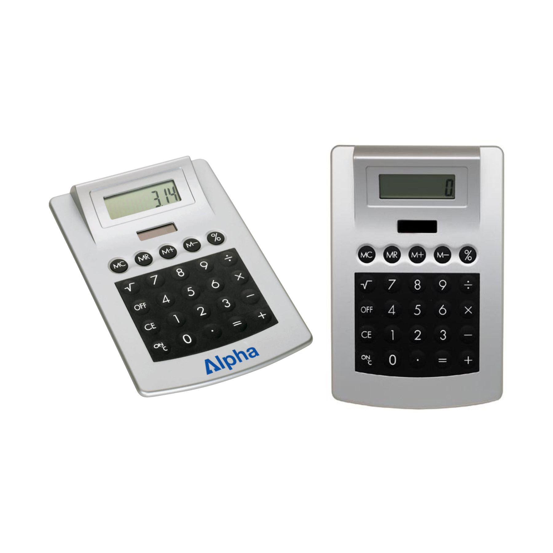 Rubber-Touch Desk Top Calculator