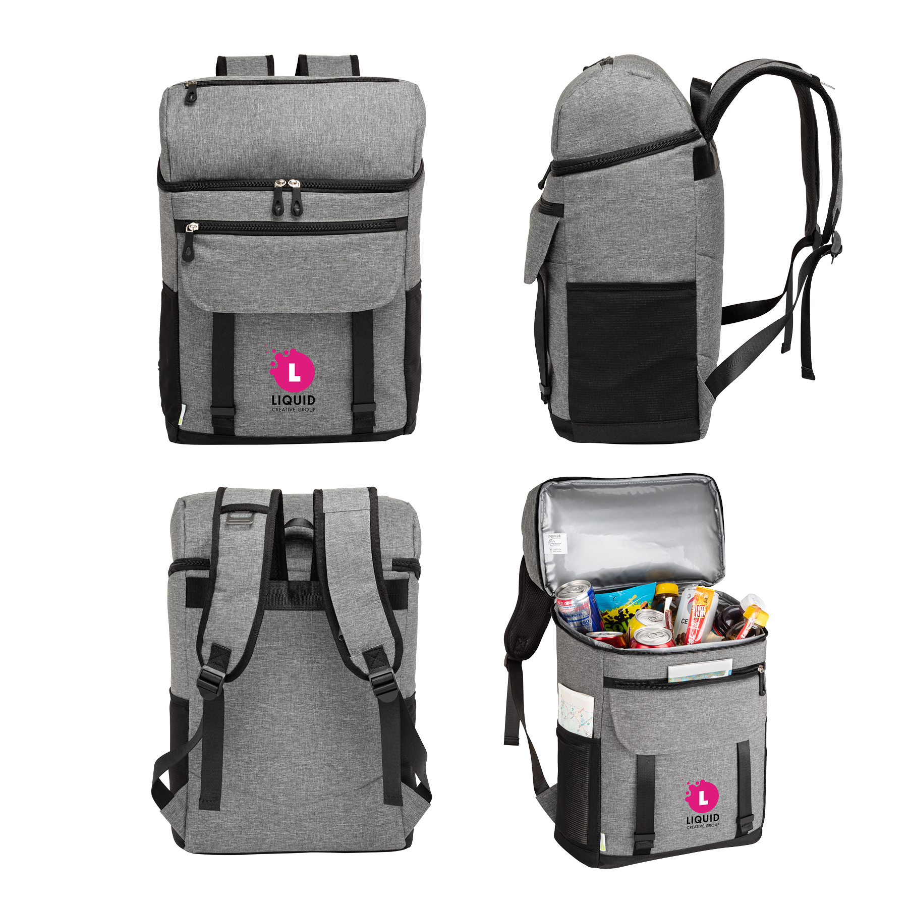 Logan RPET 18-Can Backpack Cooler 2