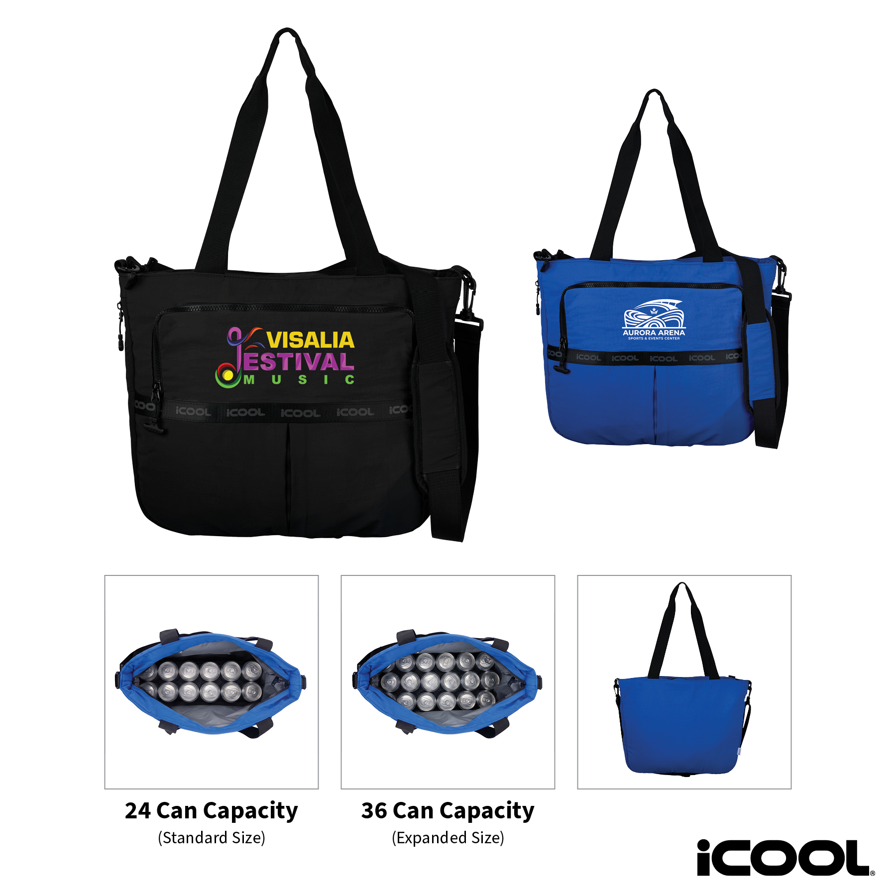 iCOOL® Penrose Recycled Nylon 24- to 36-Can Cooler Tote 2