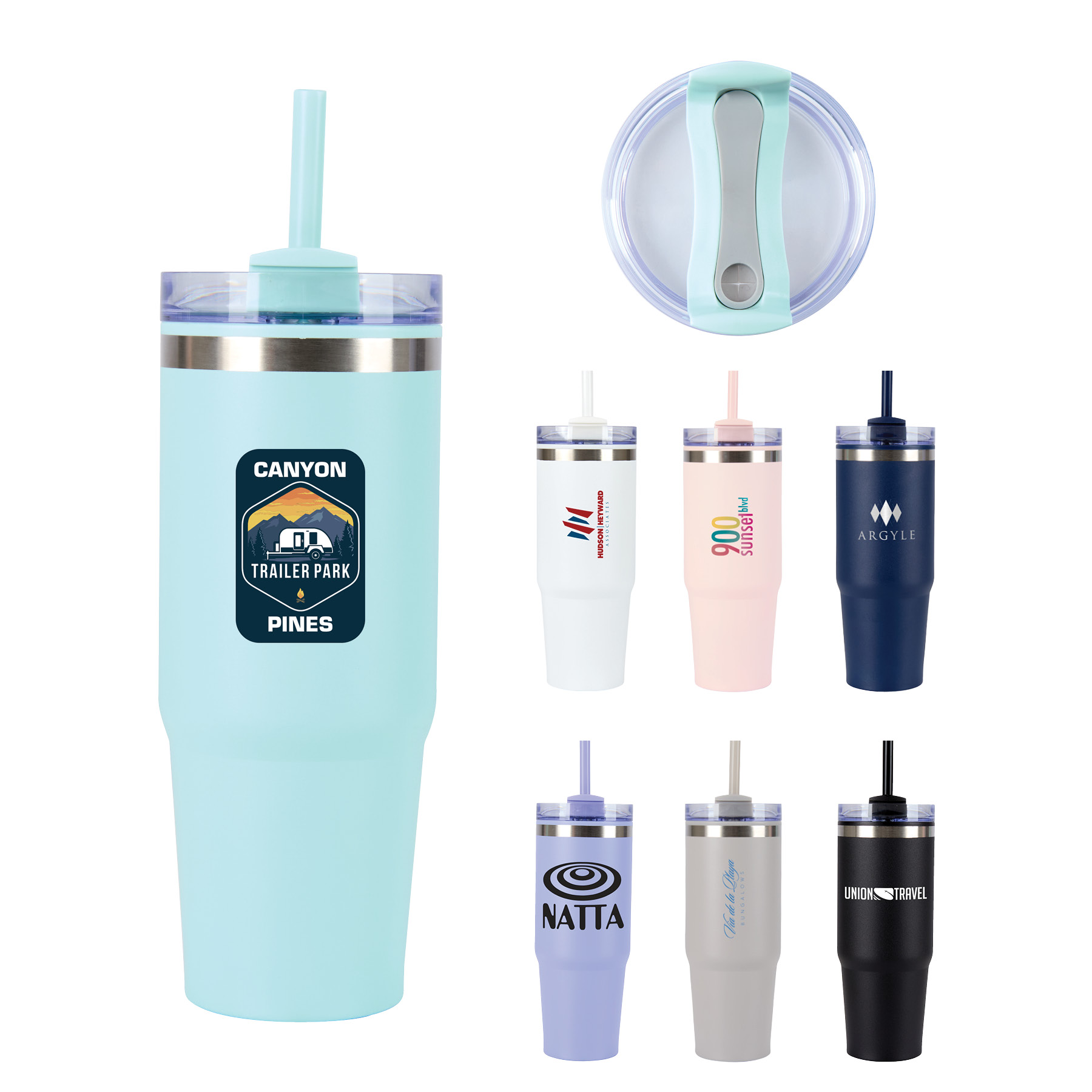 Yesler 30 oz. Double Wall Steel/PP Liner Travel Tumbler 42