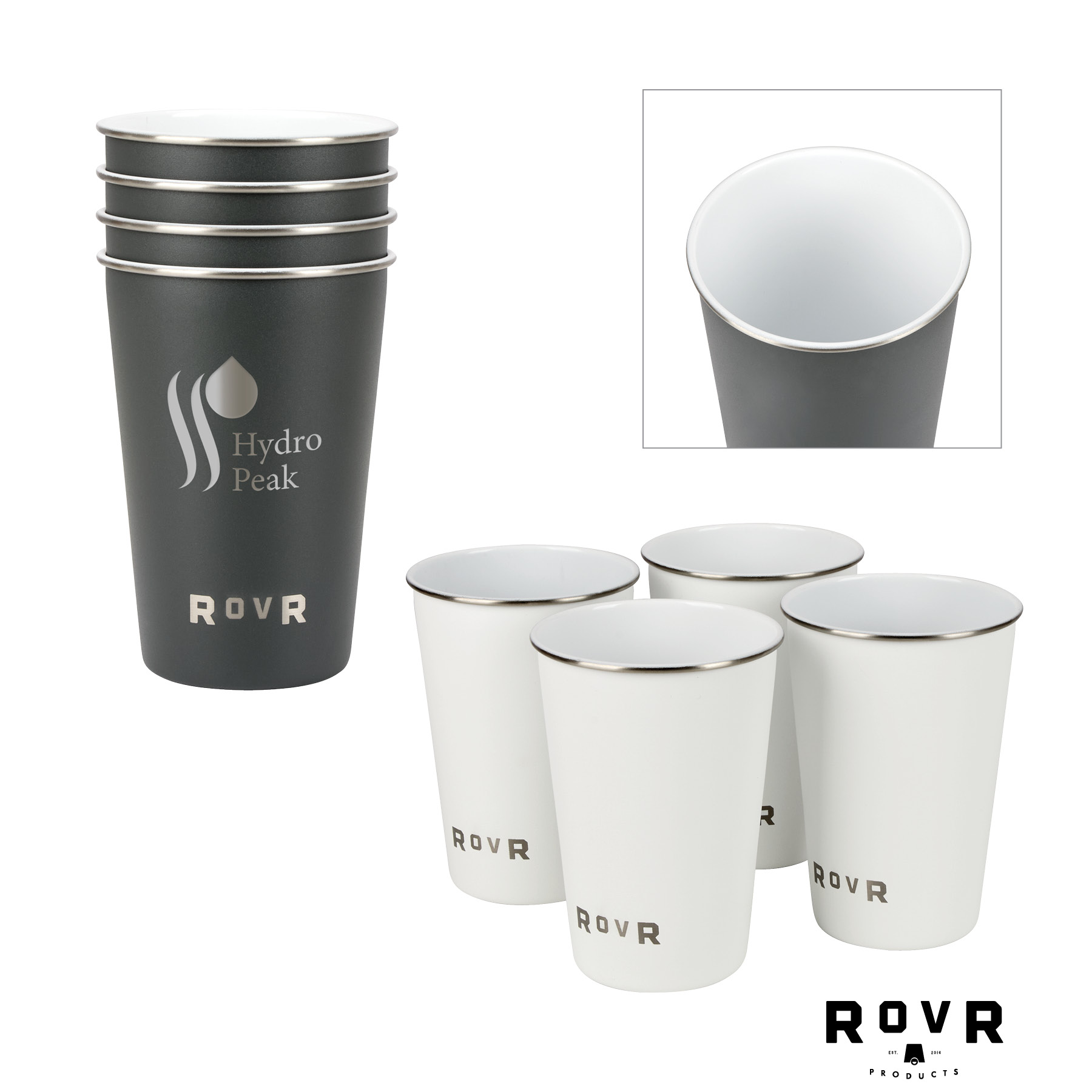 RovR® Pack of 4, 16 oz. Single Wall Beer Pints 7