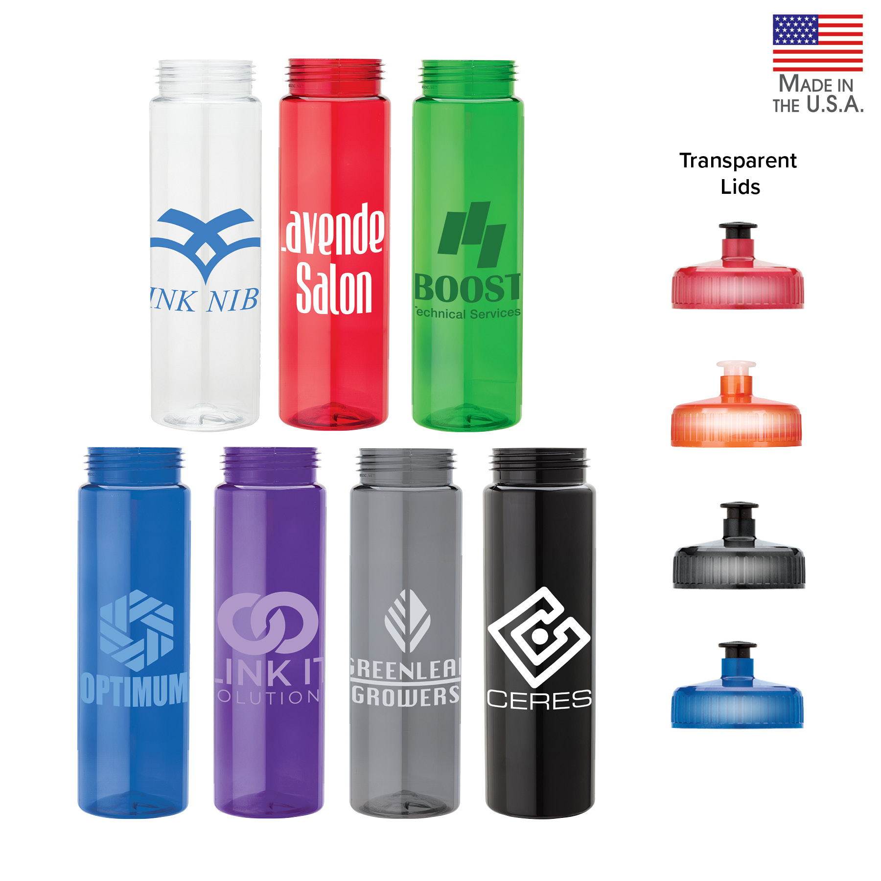 Newport 25 oz. PET Bottle with Pull Spout Lid 20