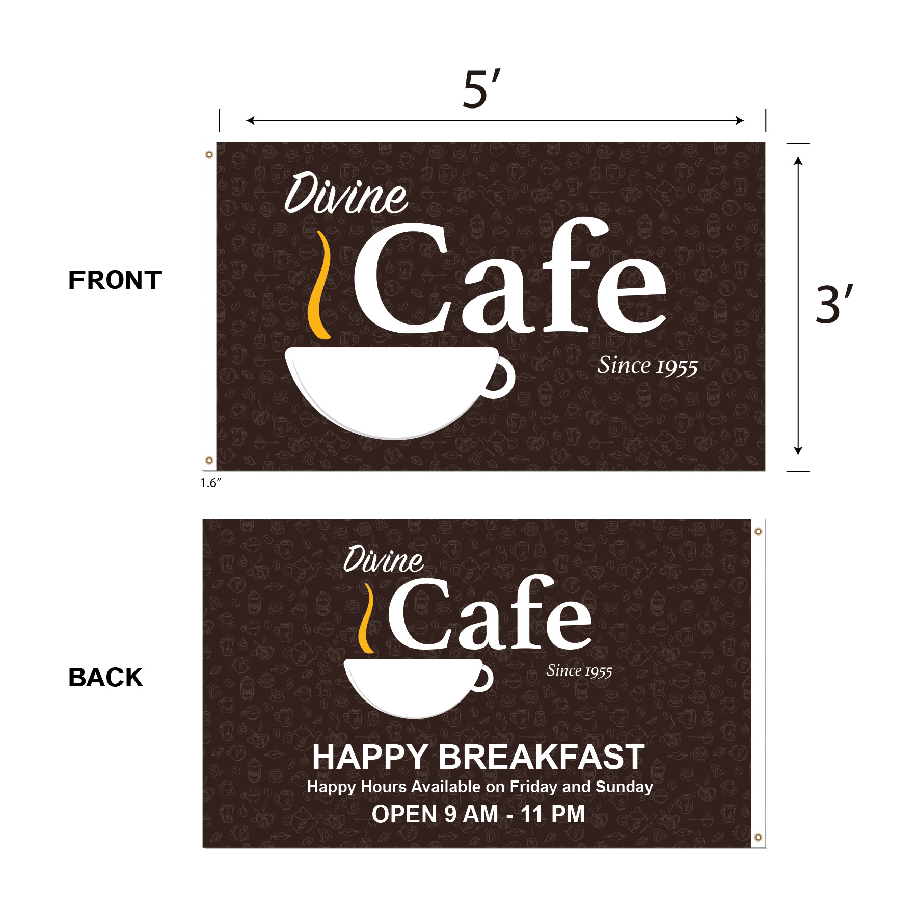 DisplaySplash 3'x5' Flag - Double Sided
