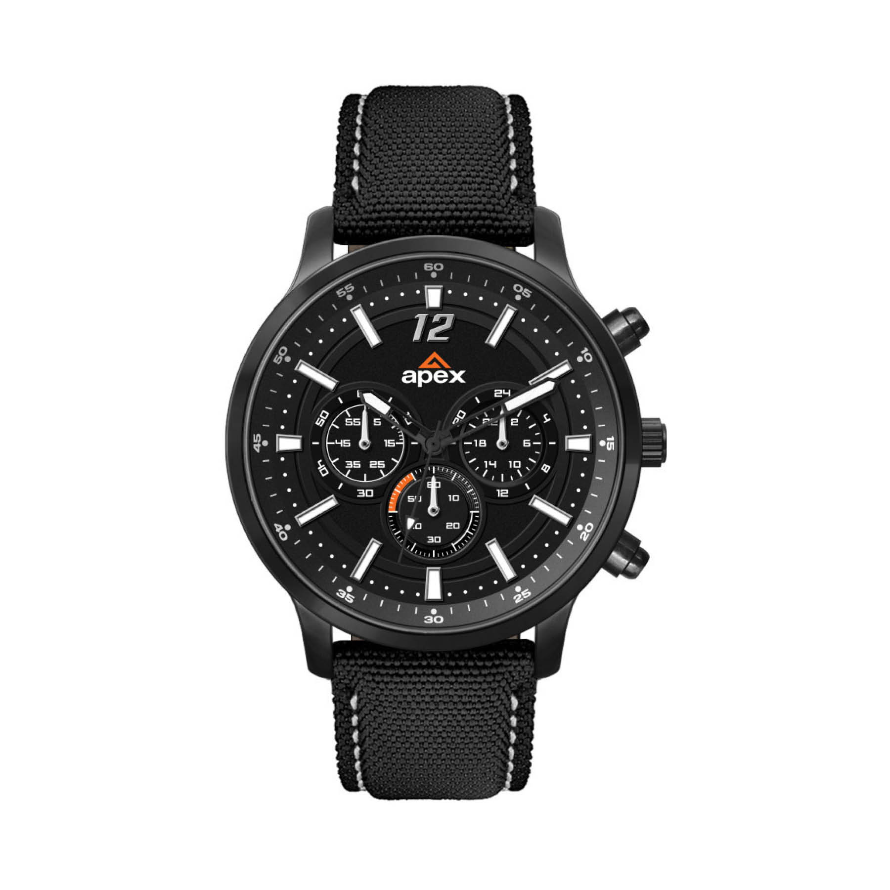 45MM, BLACK METAL CASE, CHRONO MVT