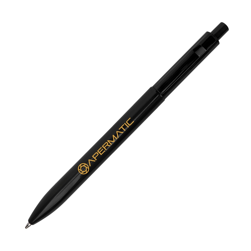 Aura Recycled Plastic Ballpoint Pen — Black