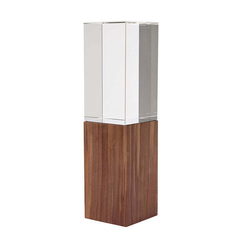Cressida Crystal Tower with Wood Base 11