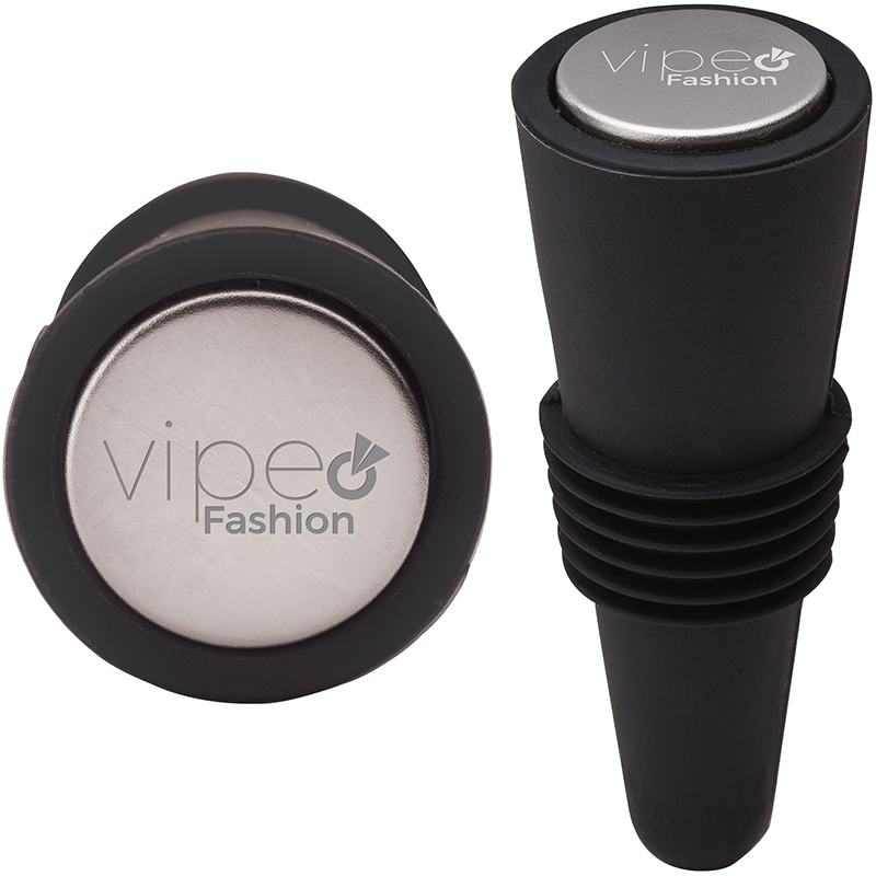 Bonito Silicone Wine Stopper — Black