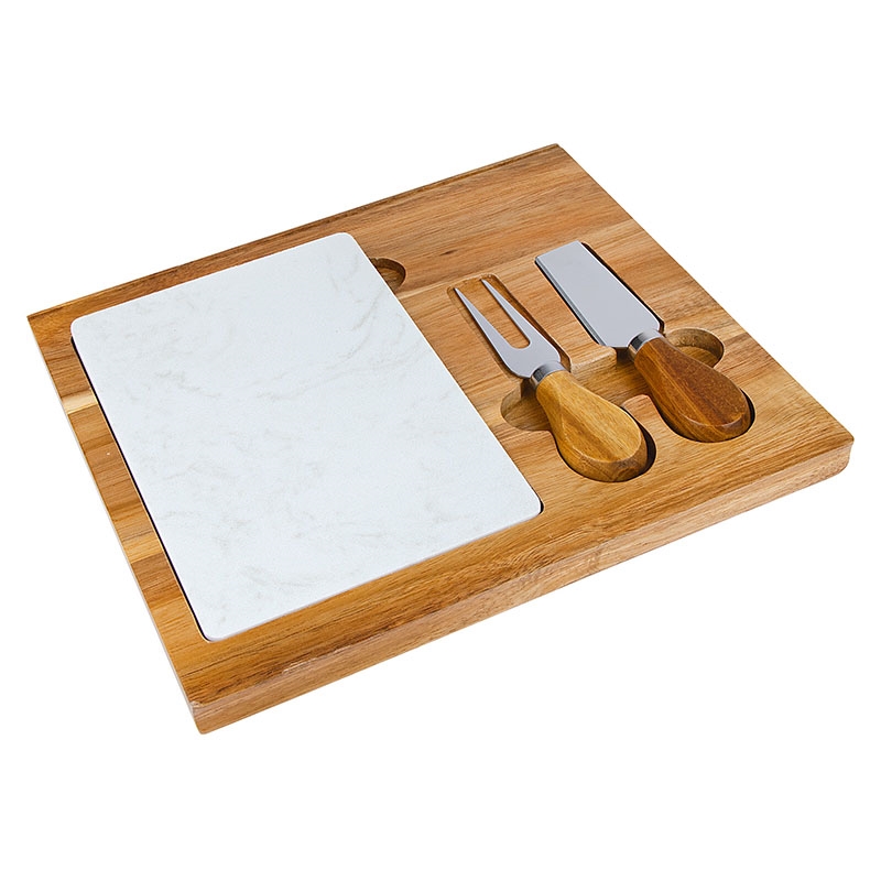 Carson 4-Piece Acacia Wood Cheese Set 17