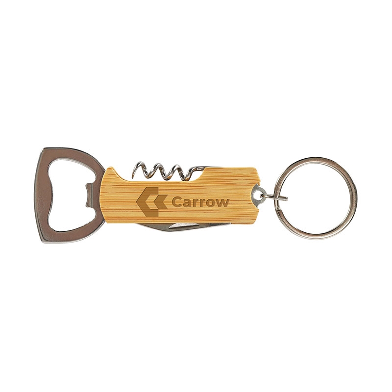 Riesling Bamboo Bar Tool Keyring — Natural