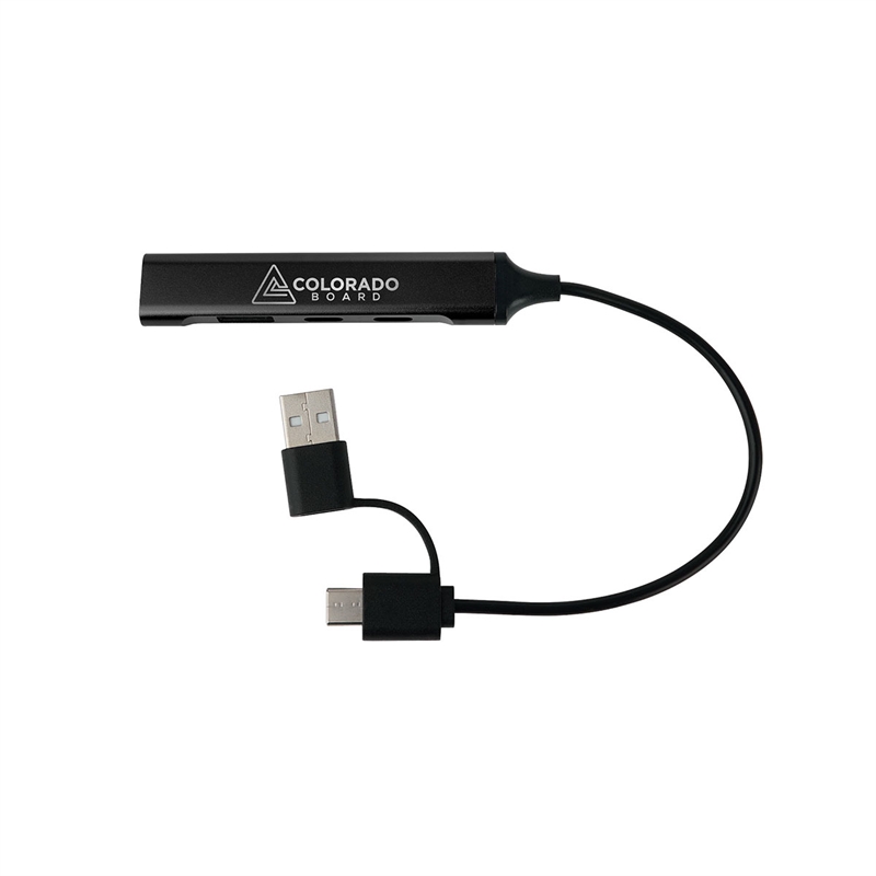 Elio Aluminum 4-Port USB-A & C Hub
