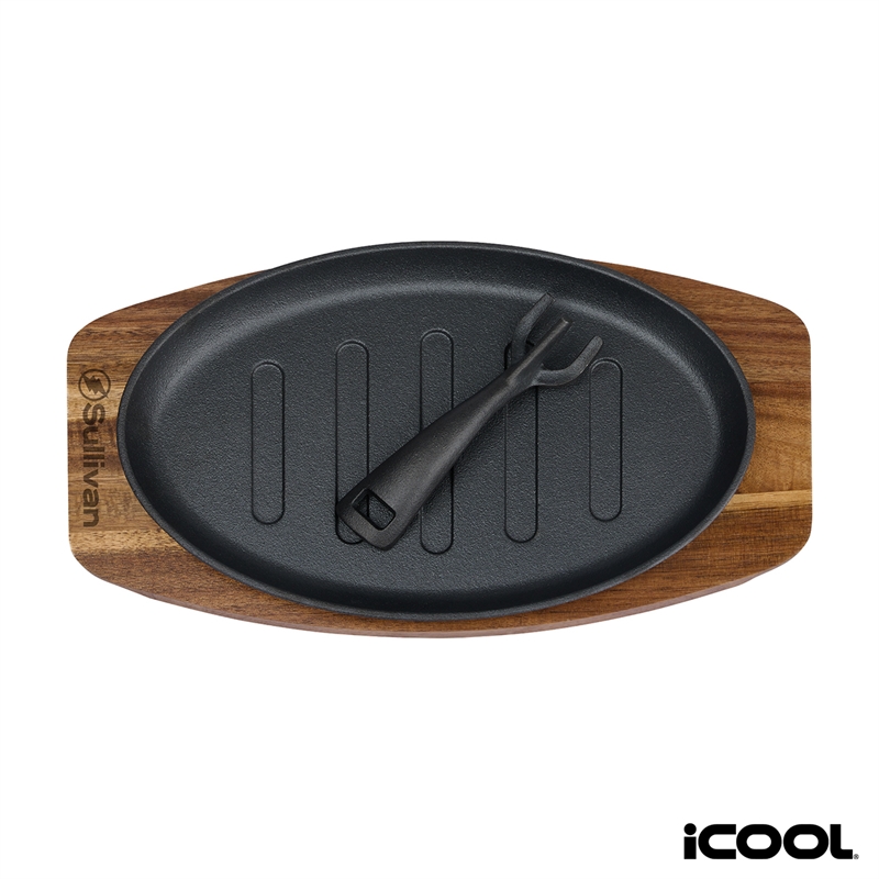 iCOOL® Alpine 10 1/2” Cast Iron Skillet / Pan — Black