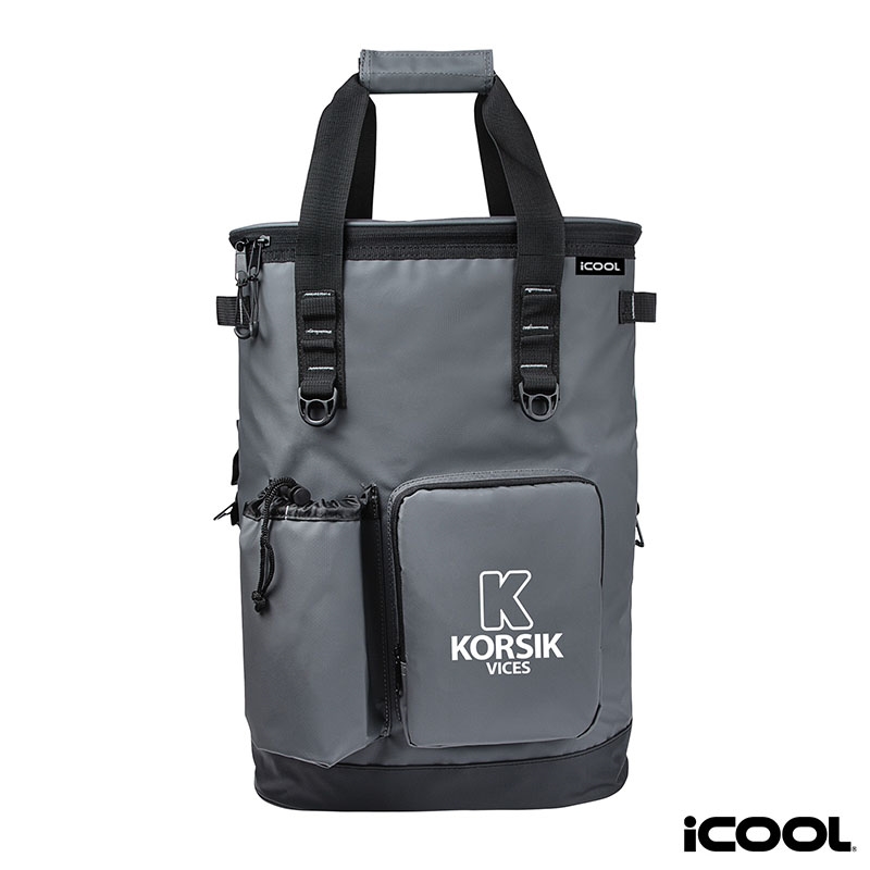iCOOL® Paradise Backpack Cooler — Grey