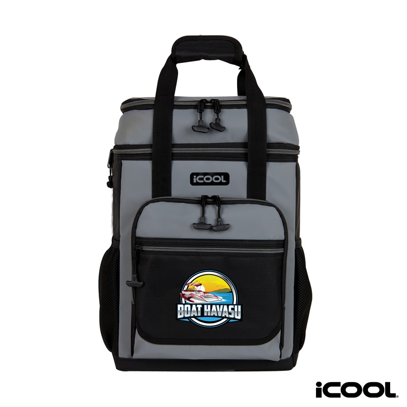iCOOL® 24-Can Pinecrest Cooler Backpack — Grey