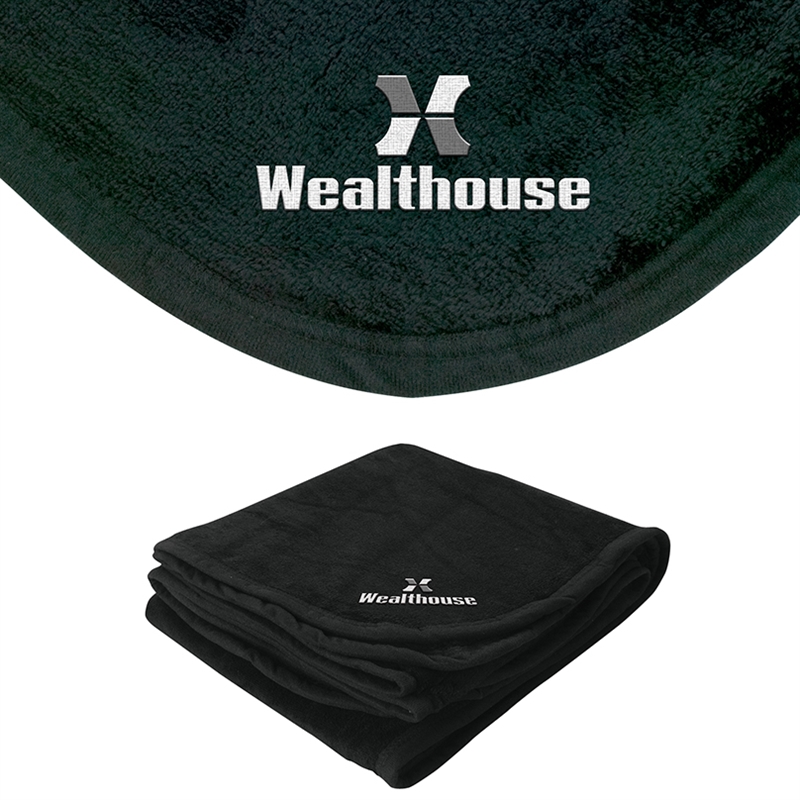 Brookshire Micro-Plush Blanket — Black