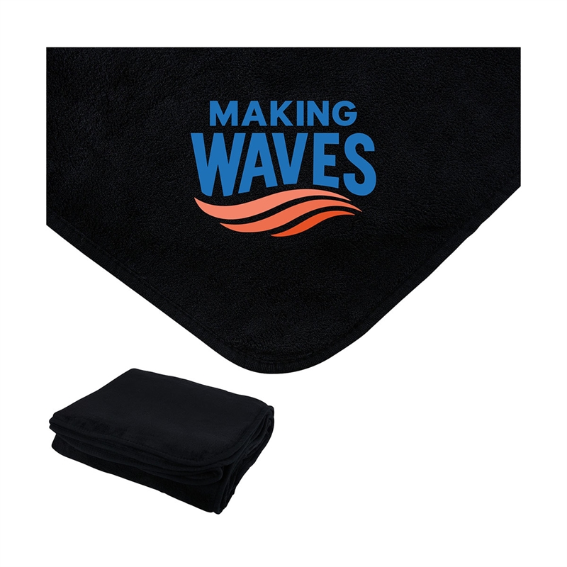 Brookshire Micro-Plush Blanket — Black
