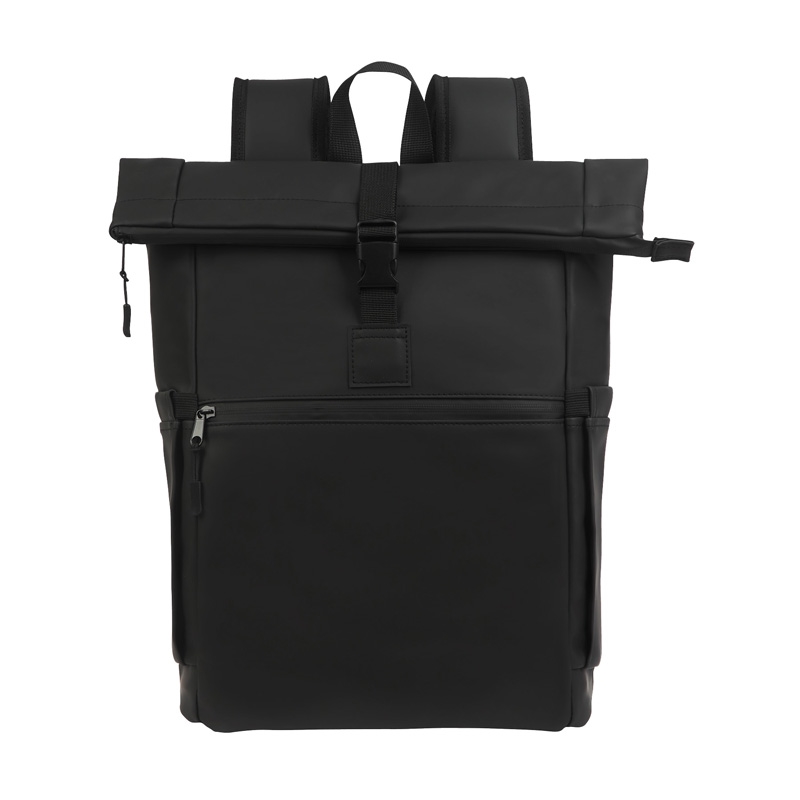 Casey PU Roll-Top Laptop Backpack 11