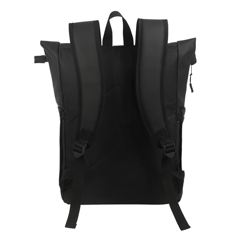 Casey PU Roll-Top Laptop Backpack 12