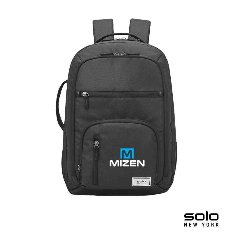 Solo New York Grand Travel TSA Backpack — Black