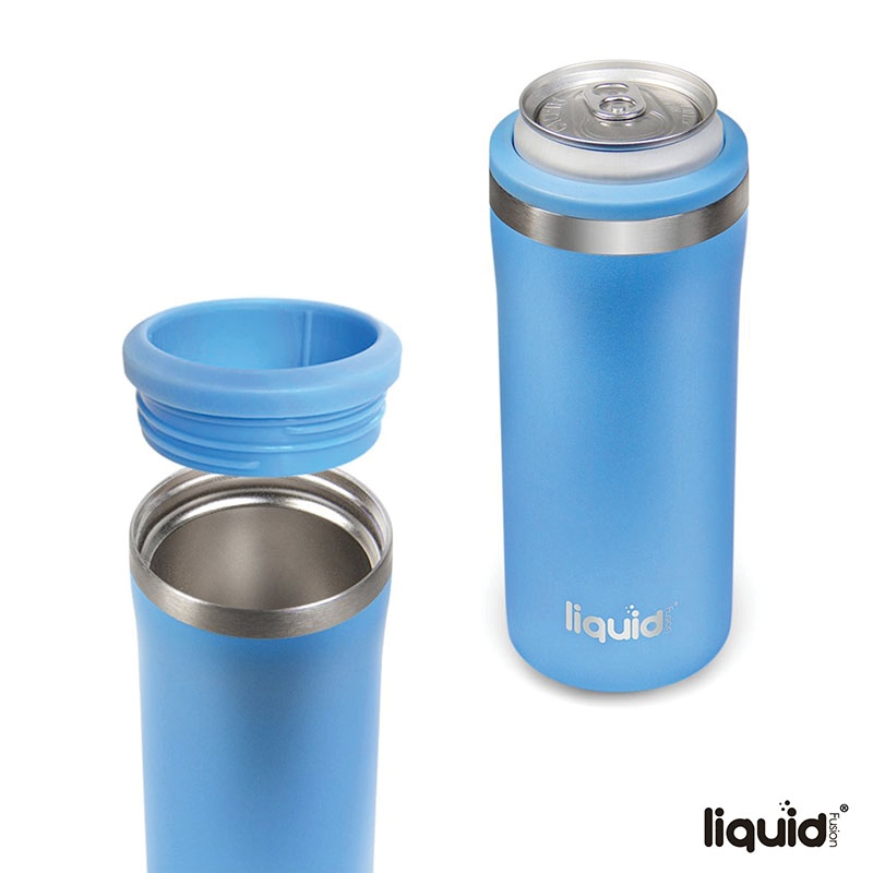 Liquid Fusion® 12 oz. Double Wall, Stainless Steel Skinny Can Cooler 34