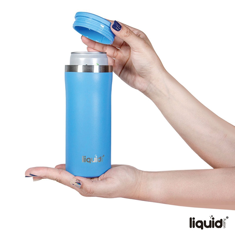 Liquid Fusion® 12 oz. Double Wall, Stainless Steel Skinny Can Cooler 35