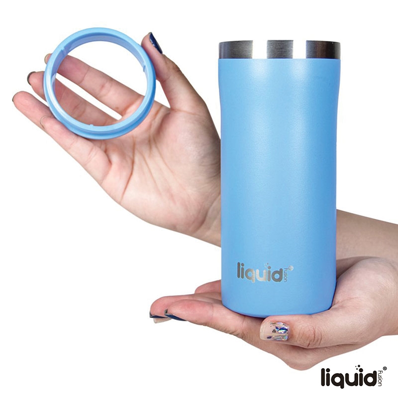 Liquid Fusion® 12 oz. Double Wall, Stainless Steel Skinny Can Cooler 44