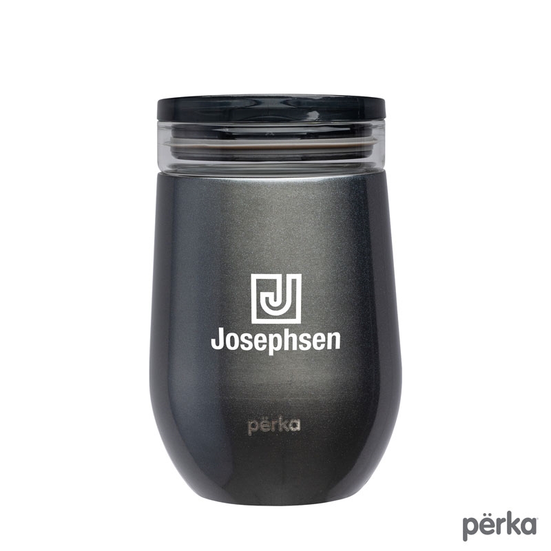 Perka® Taylor 12 oz. Double Wall, Stainless Steel Wine Mug 15
