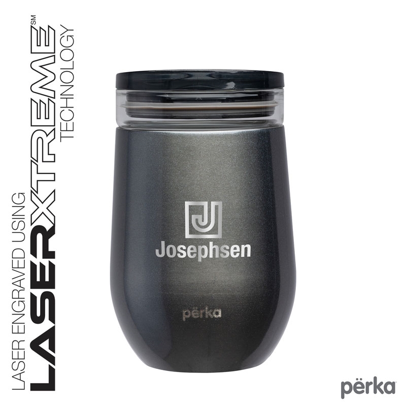 Perka® Taylor 12 oz. Double Wall, Stainless Steel Wine Mug 16