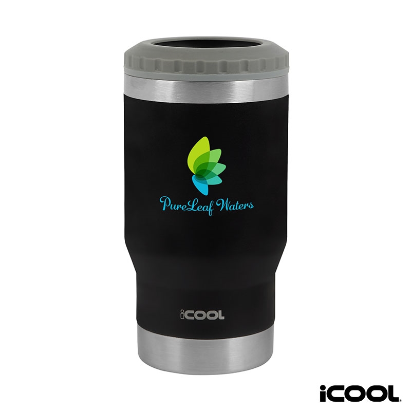 iCOOL® Oswego 14 oz. Double Wall Stainless Steel Can Cooler / Tumbler 29