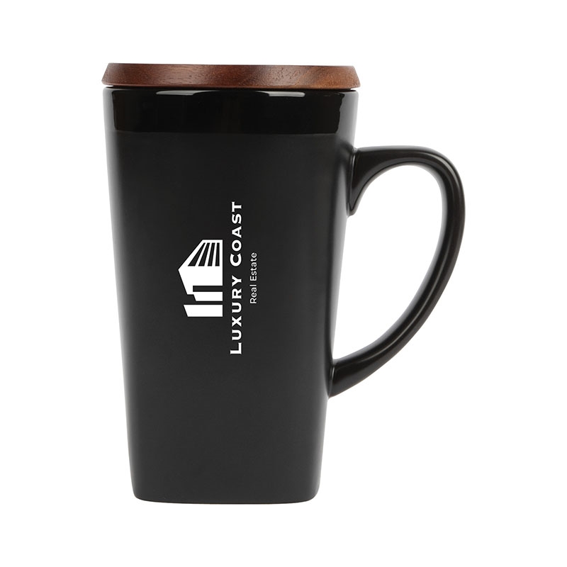 Paraná 16 oz. Ceramic Mug — Black
