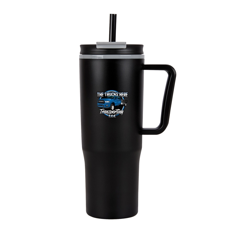 Agnew 30 oz. Double Wall Polypropylene Mug — Black