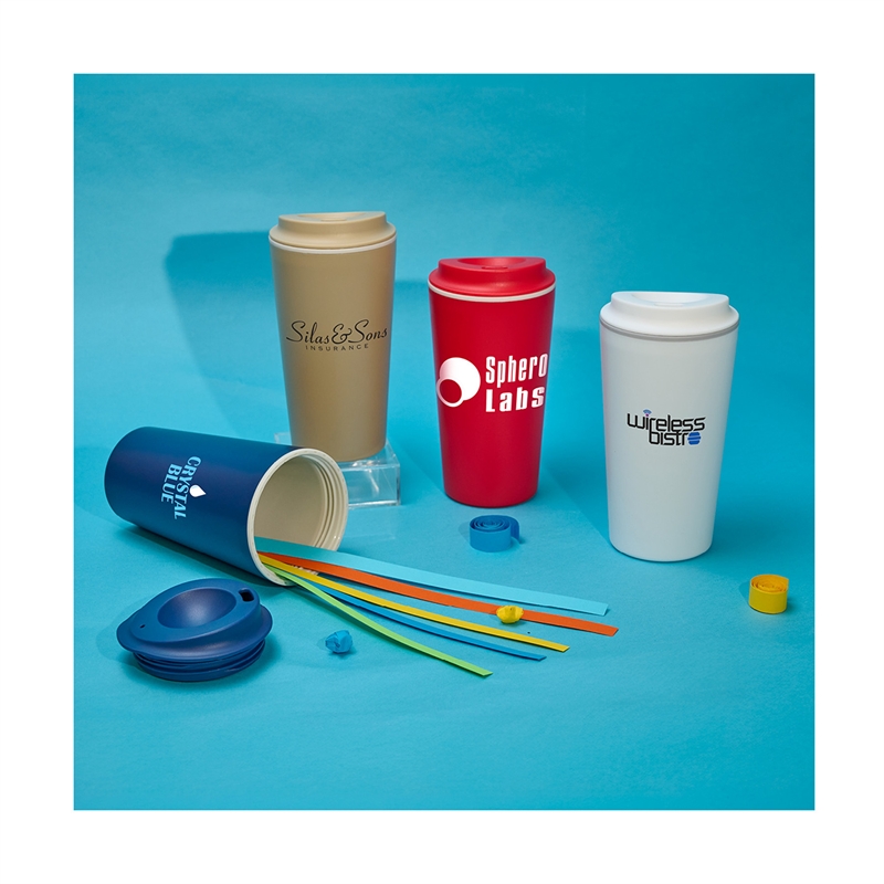 Kenzie 16 oz. Double Wall Recycled Polypropylene Coffee Tumbler 39
