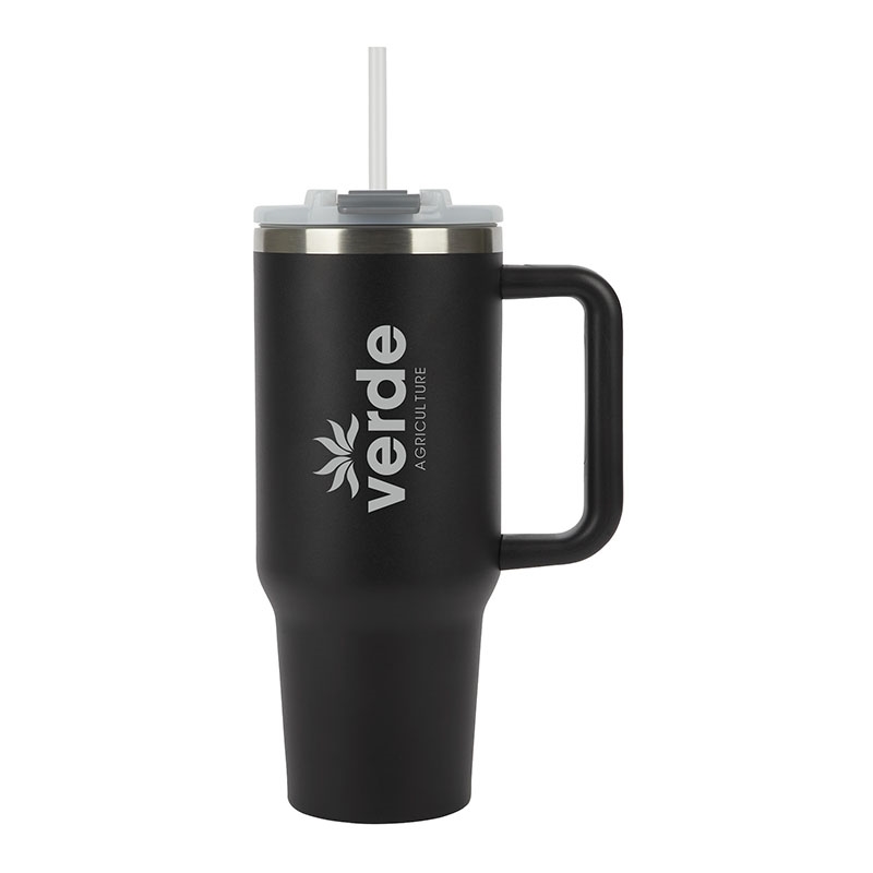 Acadia 40 oz. Double Wall, Stainless Steel Travel Mug — Black