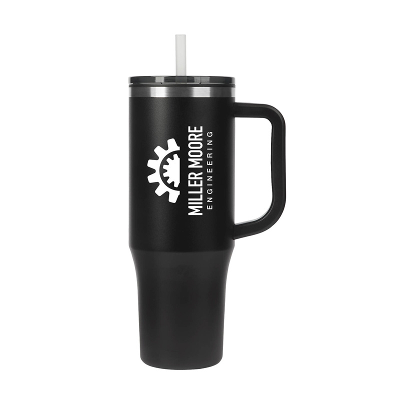 Emerson 30 oz. Recycled SS/PP Liner Travel Mug — Black