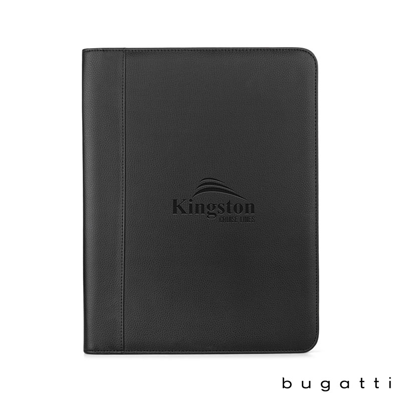 Bugatti Letter Size Padfolio — Black