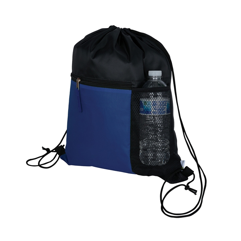 Manchester Recycled (RPET) Drawstring Bag With Zippered & Mesh Pockets 53