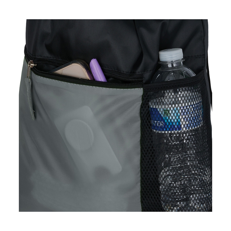 Manchester Recycled (RPET) Drawstring Bag With Zippered & Mesh Pockets 41