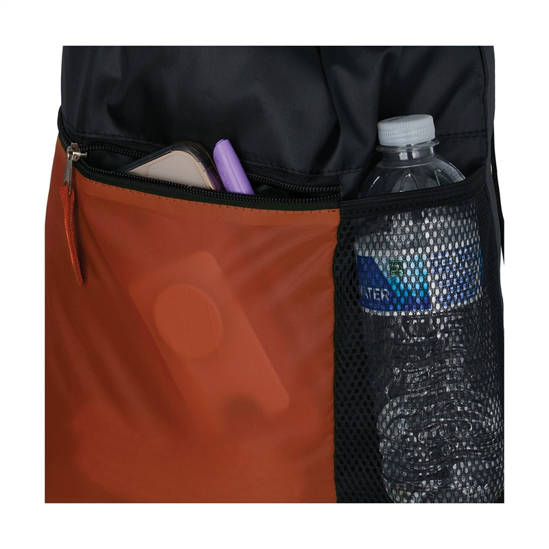 Manchester Recycled (RPET) Drawstring Bag With Zippered & Mesh Pockets 16