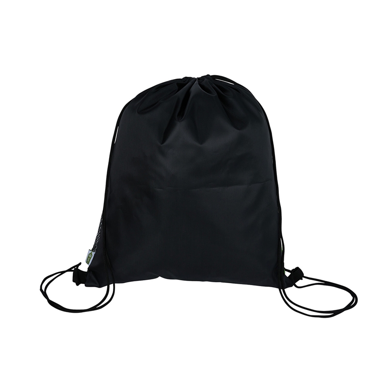 Manchester Recycled (RPET) Drawstring Bag With Zippered & Mesh Pockets 12
