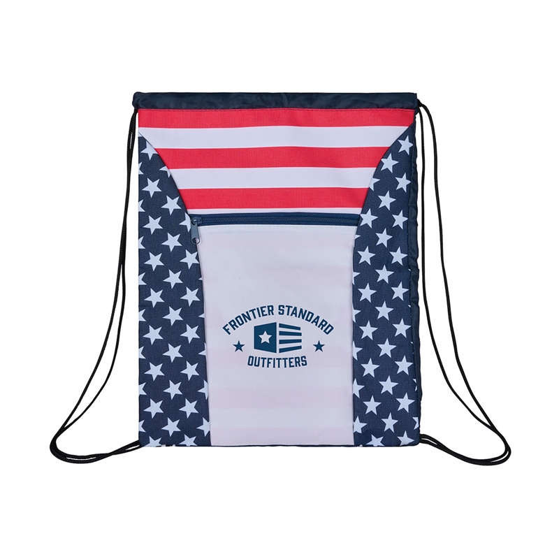 Americana 600D Drawstring Bag
